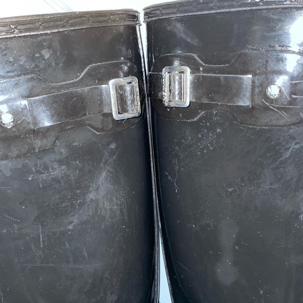 Hunter Original tall black gloss women’s rain boots - Picture 7 of 16